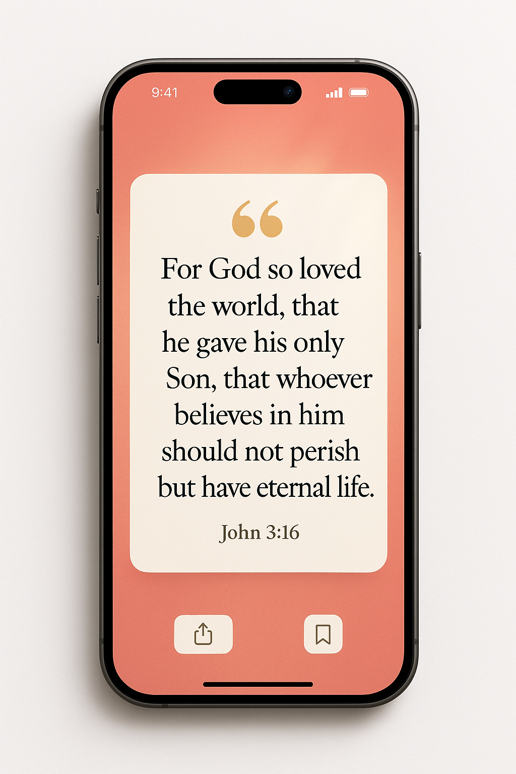 Daily Verse Screen