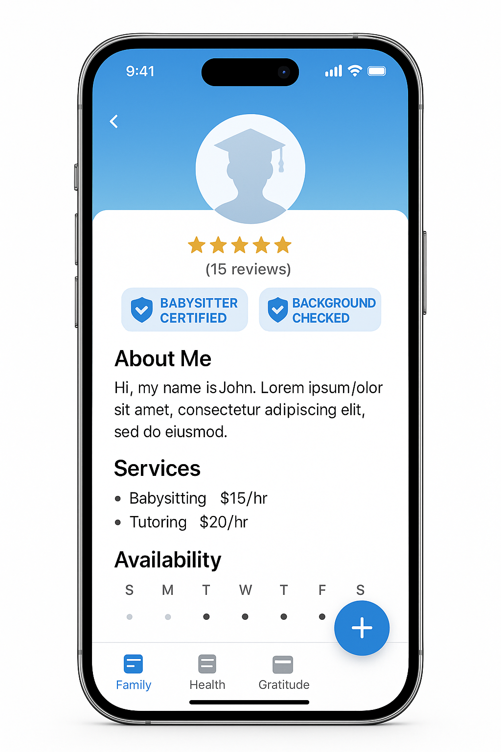Teen Profile Screen